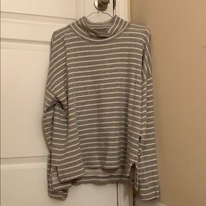 Striped Mockneck Madewell Top